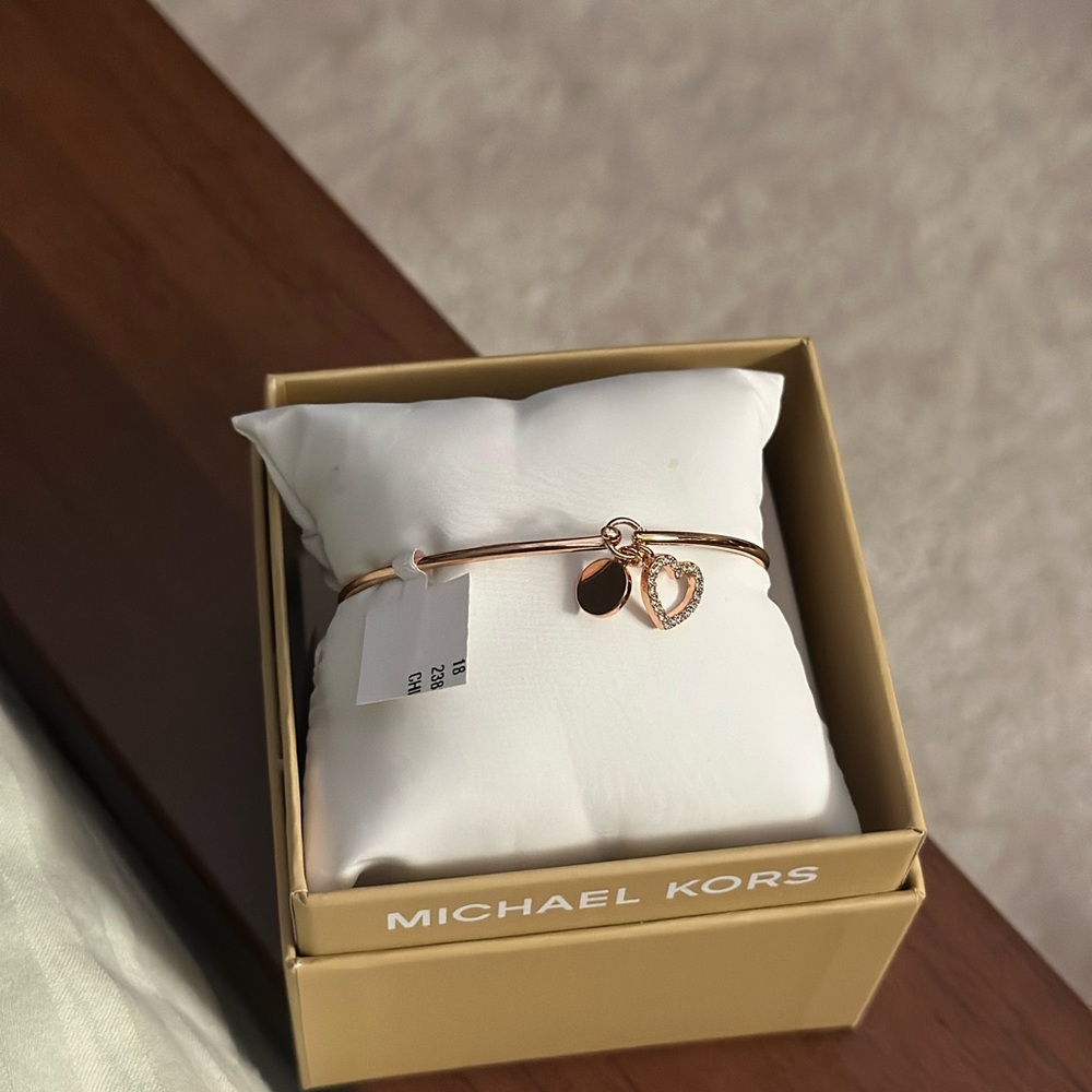 Michael Kors Rose Gold Charm Bangle